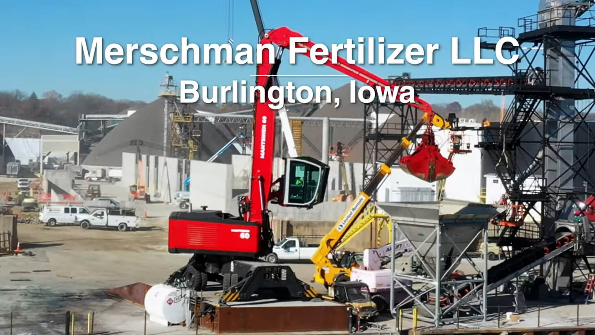 Mantsinen 60 Material Handler from 5R Enterprises Increases Efficiency for Merschman Fertilizer LLC
